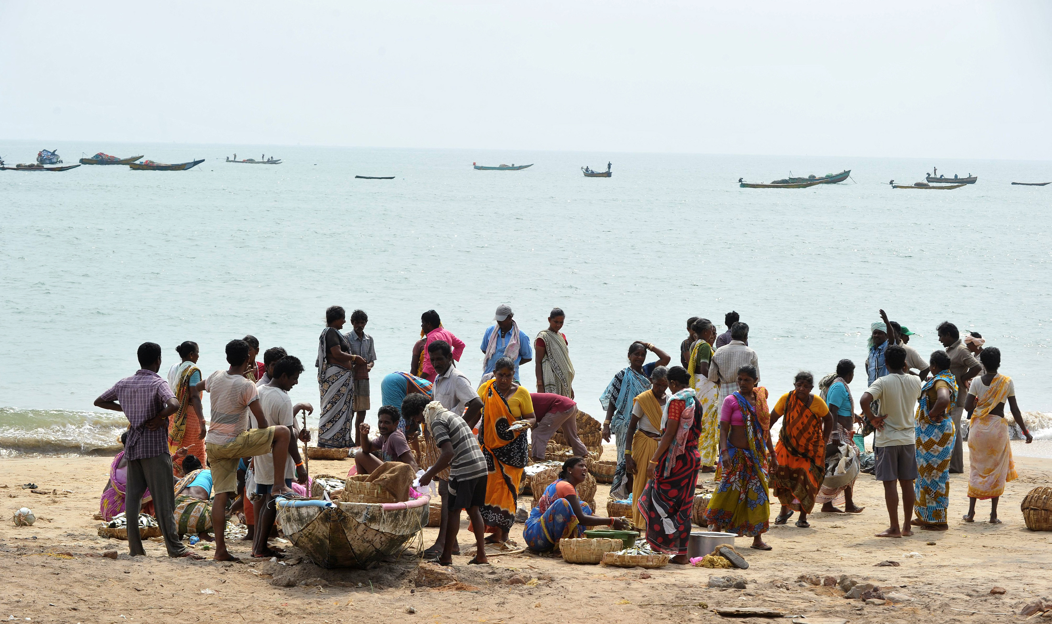 India's estimated one million coastal fishermen labour at sea because this is their only livelihood. The community has hardly seen any social development. (Credit: Noah Seelam / AFP) India's estimated one million coastal fishermen labour at sea because this is their only livelihood. The community has hardly seen any social development. (Credit: Noah Seelam / AFP)