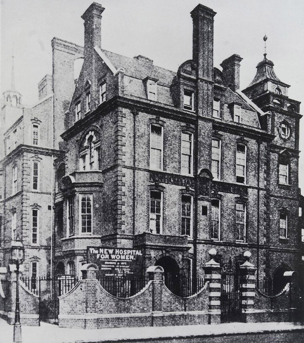 New Hospital for Women in London (where Ellaby later worked). Credit: via Wellcome Images/Wikimedia Commons/CC BY 4.0 New Hospital for Women in London (where Ellaby later worked). Credit: via Wellcome Images/Wikimedia Commons/CC BY 4.0