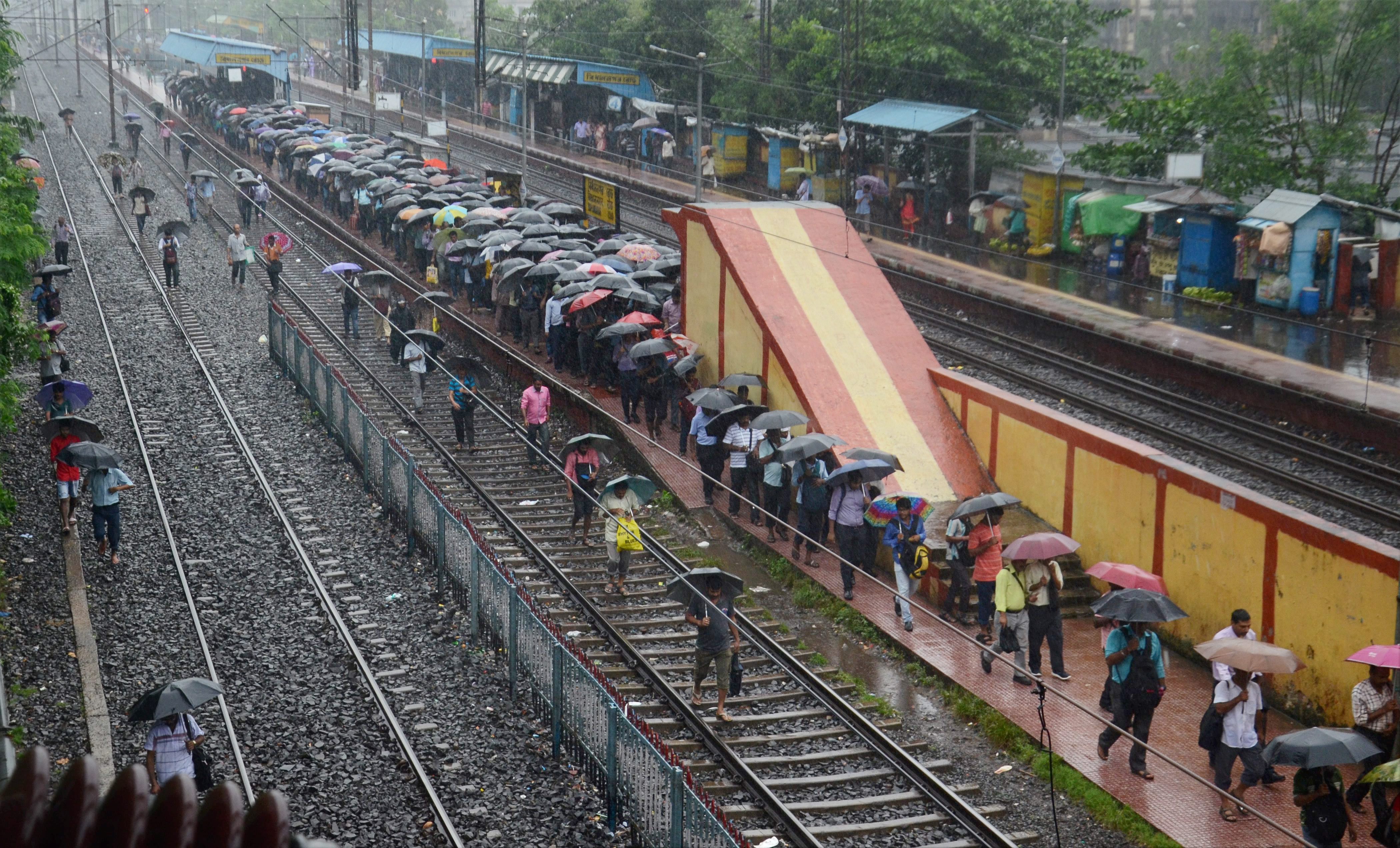 Hundreds of passengers were stranded, after six trains from the Sealdah South section and four in the Howrah-Bardhaman Chord line section were cancelled. (PTI photo) Hundreds of passengers were stranded, after six trains from the Sealdah South section and four in the Howrah-Bardhaman Chord line section were cancelled. (PTI photo)