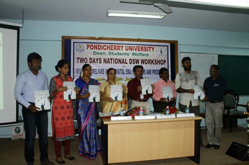 Vice Chancellor Anisa Basheer Khan and others at the release of the magazine during a workshop. Vice Chancellor Anisa Basheer Khan and others at the release of the magazine during a workshop.