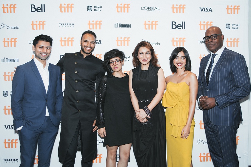 (L-R) Antonio Aakeel, Arjun Gupta, Bornila Chatterjee, Tisca Chopra, Sayani Gupta and TIFF Artistic Director Cameron Bailey. Image credit: TIFF. (L-R) Antonio Aakeel, Arjun Gupta, Bornila Chatterjee, Tisca Chopra, Sayani Gupta and TIFF Artistic Director Cameron Bailey. Image credit: TIFF.