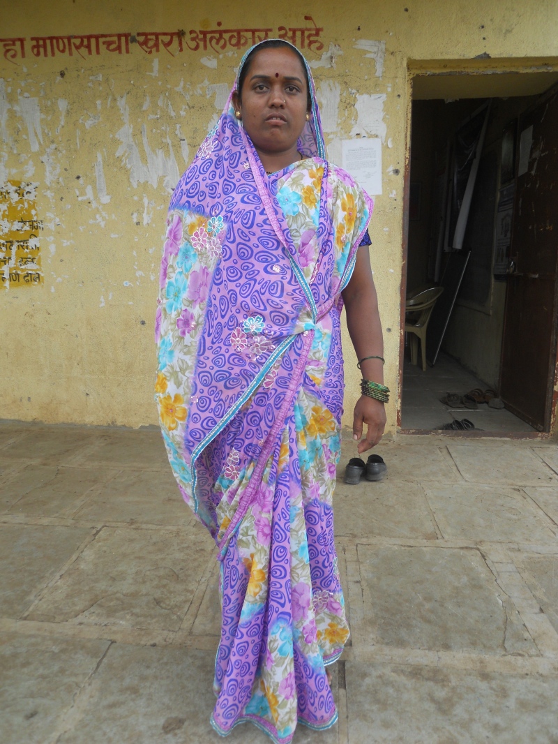 Bankaranja village sarpanch Maya Dahire. (Photo credit: Rahi Gaikwad) Bankaranja village sarpanch Maya Dahire. (Photo credit: Rahi Gaikwad)