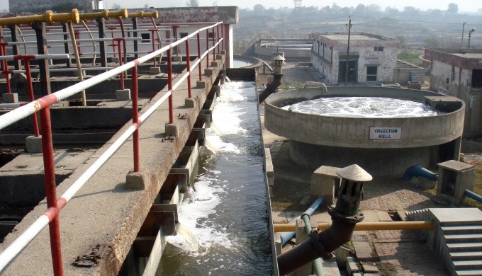 The 36 million litres daily common effluent treatment plant often performs below capacity. Image Credit: Juhi Chaudhary The 36 million litres daily common effluent treatment plant often performs below capacity. Image Credit: Juhi Chaudhary