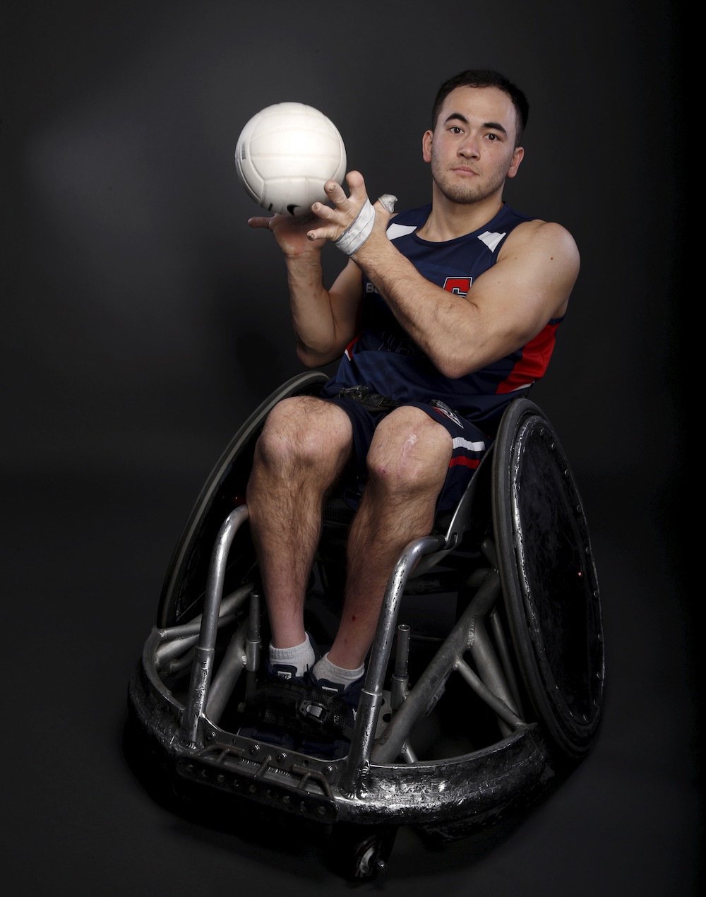 Paralympic wheelchair rugby player Chuck Aoki. Image credit: Lucy Nicholson / Reuters Paralympic wheelchair rugby player Chuck Aoki. Image credit: Lucy Nicholson / Reuters