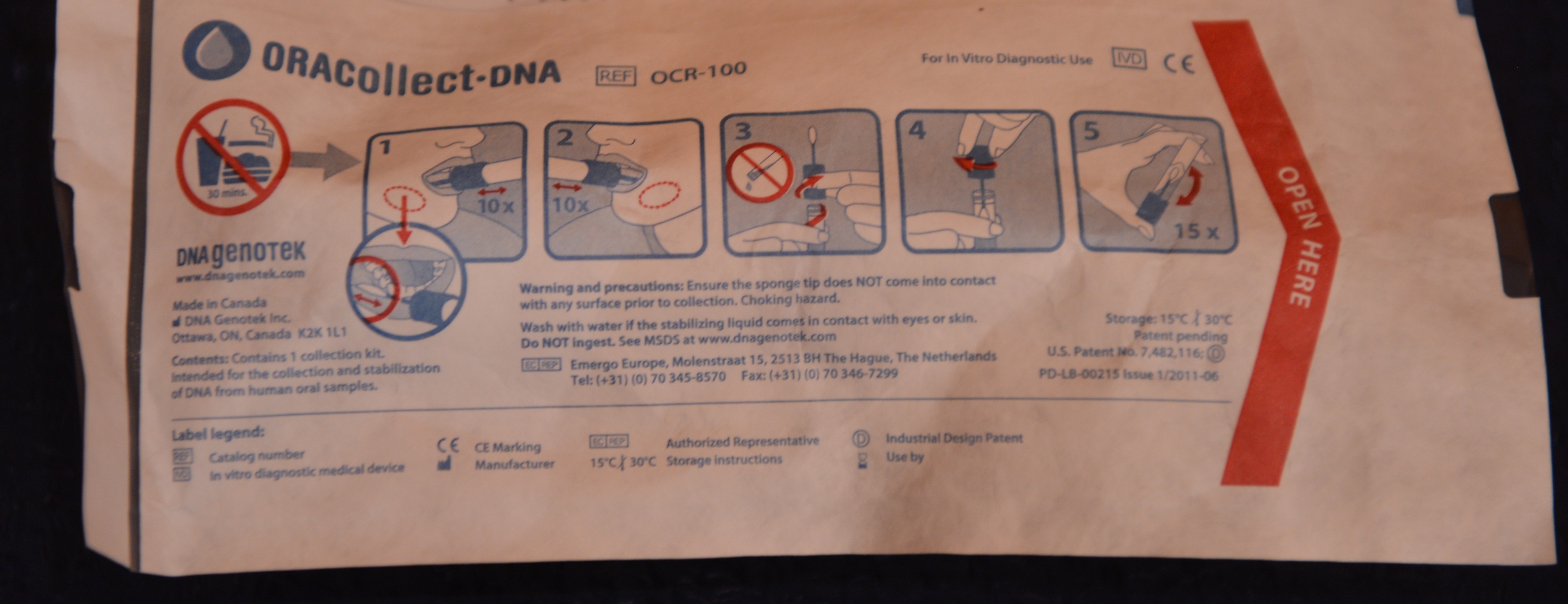 Home DNA test kit. (Photo: Mapmygenome) Home DNA test kit. (Photo: Mapmygenome)