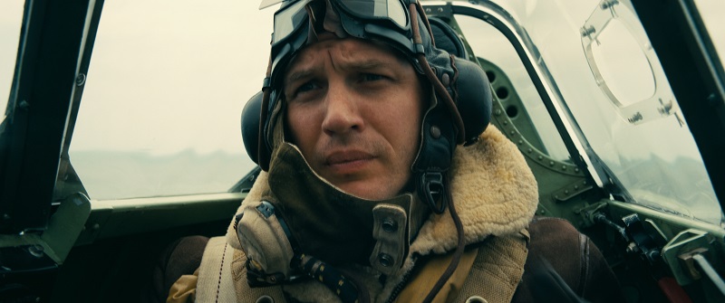Tom Hardy in Dunkirk. Image credit: Warner Bros. Tom Hardy in Dunkirk. Image credit: Warner Bros.