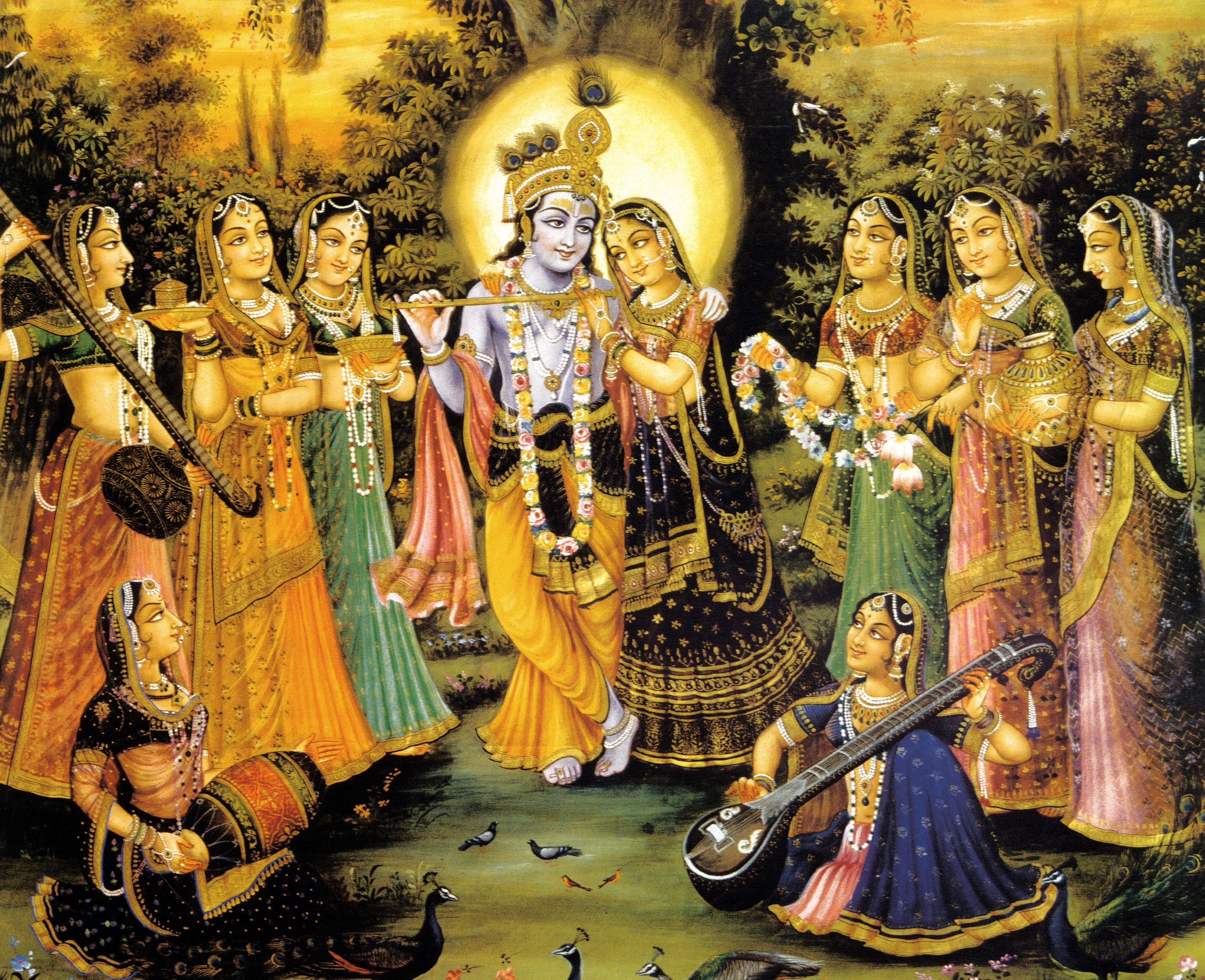 In Tantrik Hinduism, God acknowledges the desires of the Goddess and merges with her to become Ardhanareshwara and Gopi-Krishna. Picture courtesy theharekrishnamovement.org In Tantrik Hinduism, God acknowledges the desires of the Goddess and merges with her to become Ardhanareshwara and Gopi-Krishna. Picture courtesy theharekrishnamovement.org