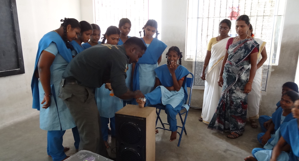 The National Snakebite Initiative conducts training workshops in schools to raise awareness. (Photo: National snakebite Initiative) The National Snakebite Initiative conducts training workshops in schools to raise awareness. (Photo: National snakebite Initiative)