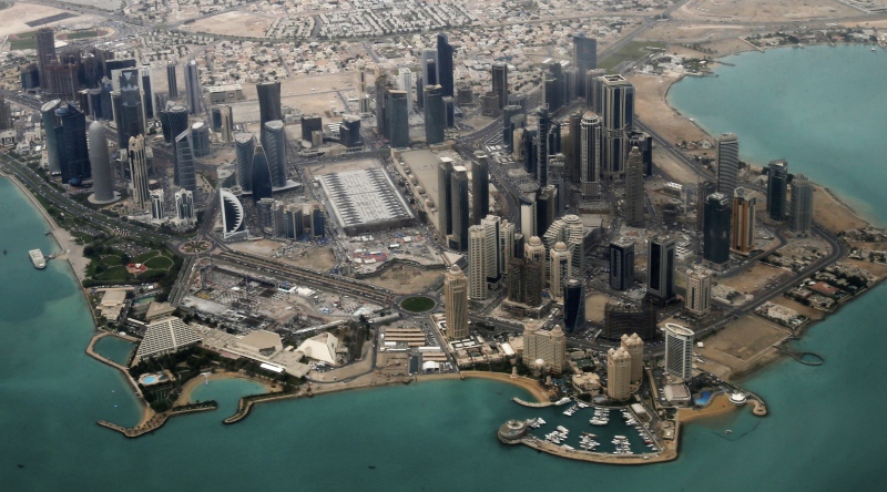 An aerial view of Qatar’s capital, Doha. (Photo credit: Fadi Al-Assaad/Reuters). An aerial view of Qatar’s capital, Doha. (Photo credit: Fadi Al-Assaad/Reuters).