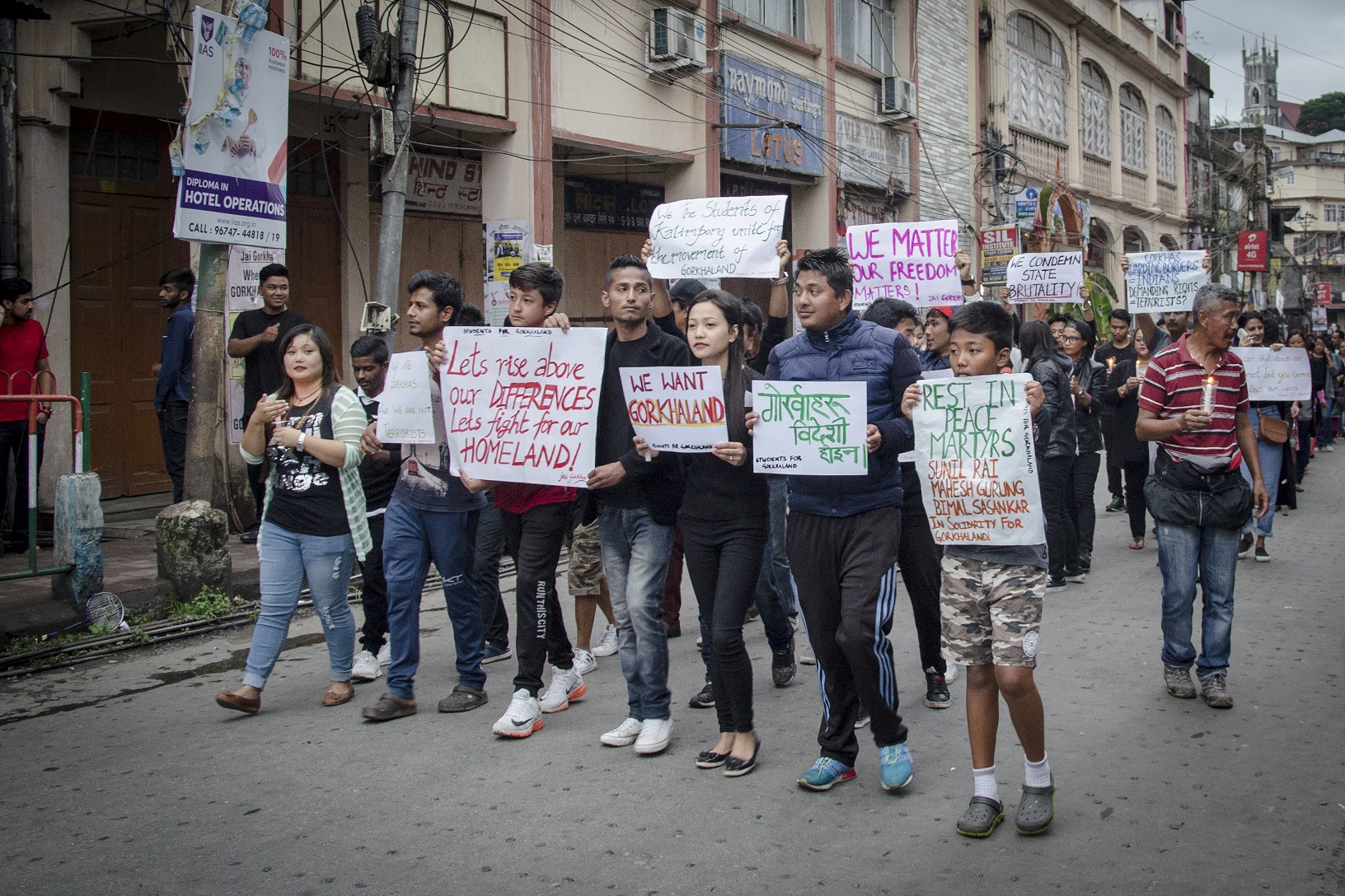 A march held by students on Tuesday. Photo: Brihat Rai A march held by students on Tuesday. Photo: Brihat Rai