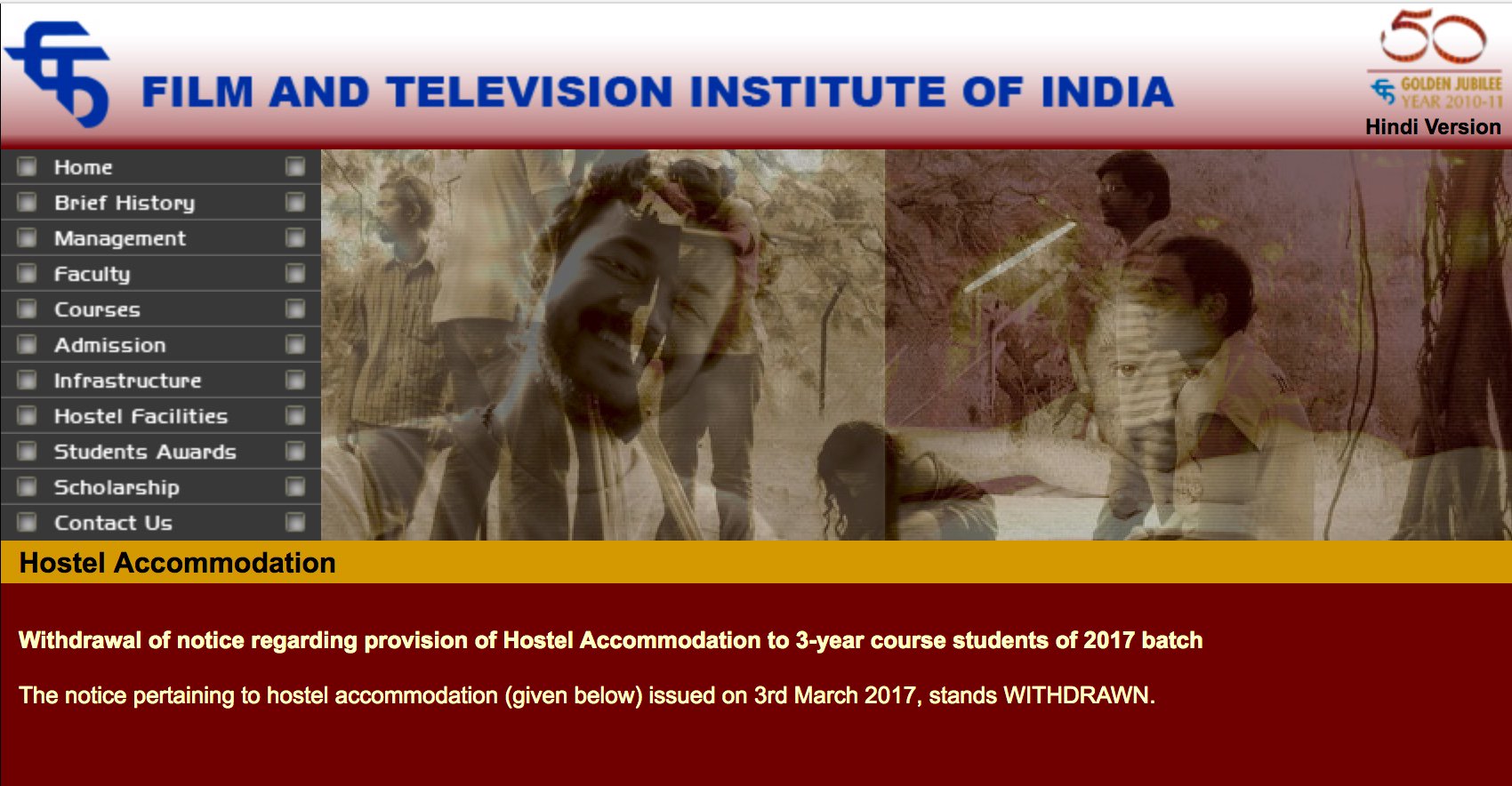 Credit: FTII Credit: FTII