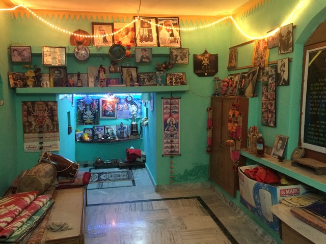 The family shrine at Kamal Singh Negi's home. The family shrine at Kamal Singh Negi's home.