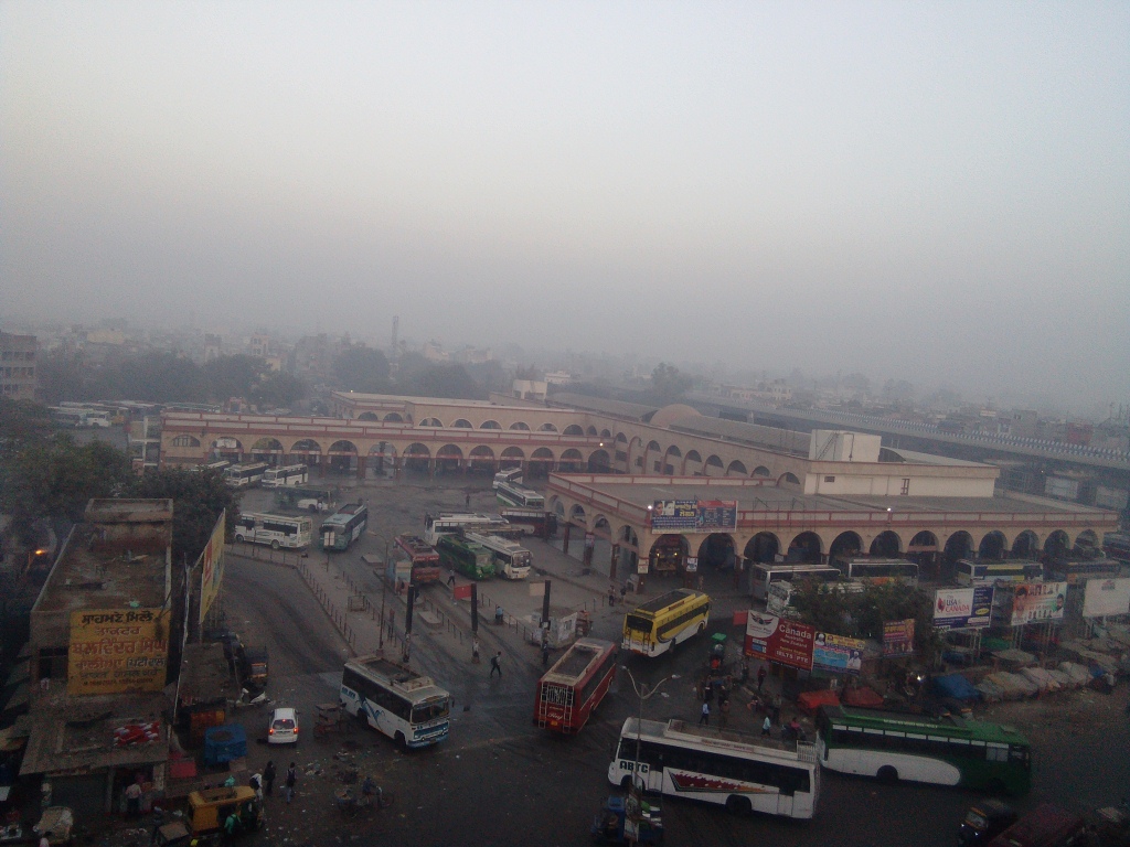 A view of the inter-state bus terminus in Amritsar on the morning of November 8. A view of the inter-state bus terminus in Amritsar on the morning of November 8.