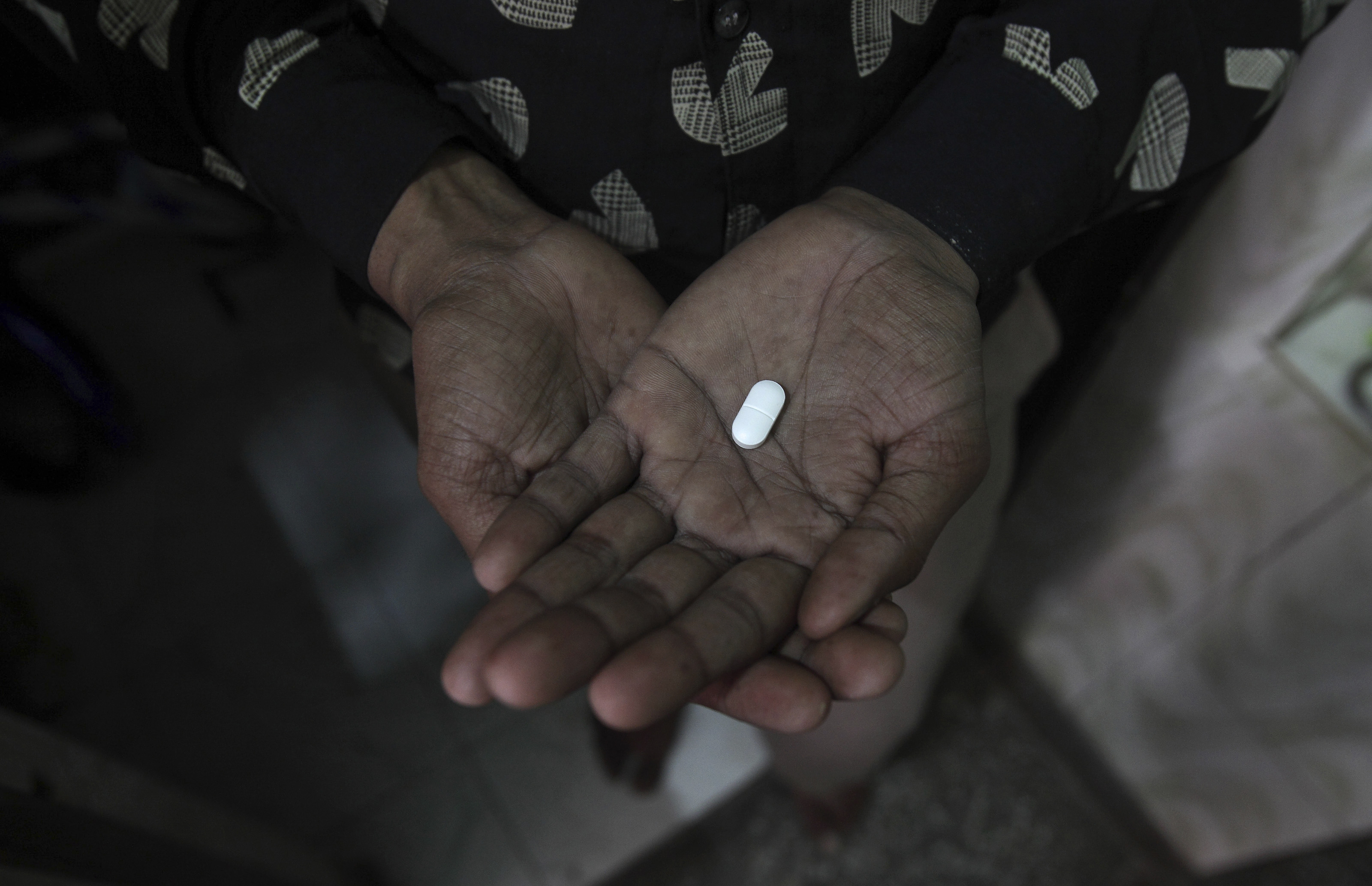 A transgender person displays an anti-retroviral pill used to treat HIV/AIDS in New Delhi. (Credit: Adnan Abidi / Reuters) A transgender person displays an anti-retroviral pill used to treat HIV/AIDS in New Delhi. (Credit: Adnan Abidi / Reuters)