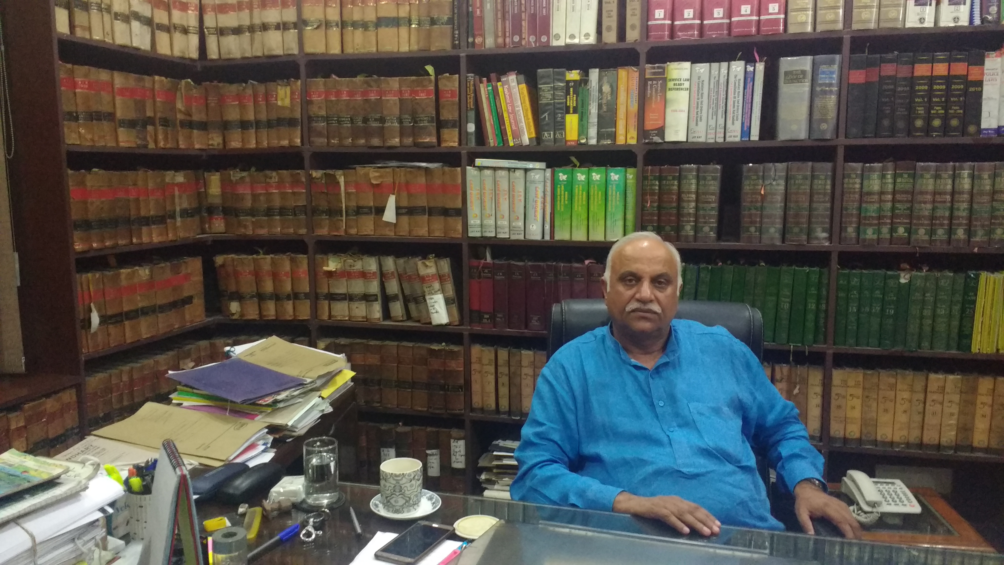 Shah Mohammad Choudhary accuses the 'Kashmir-based political leadership' of exploiting the Gujjars. Photo credit: Rayan Naqash Shah Mohammad Choudhary accuses the 'Kashmir-based political leadership' of exploiting the Gujjars. Photo credit: Rayan Naqash