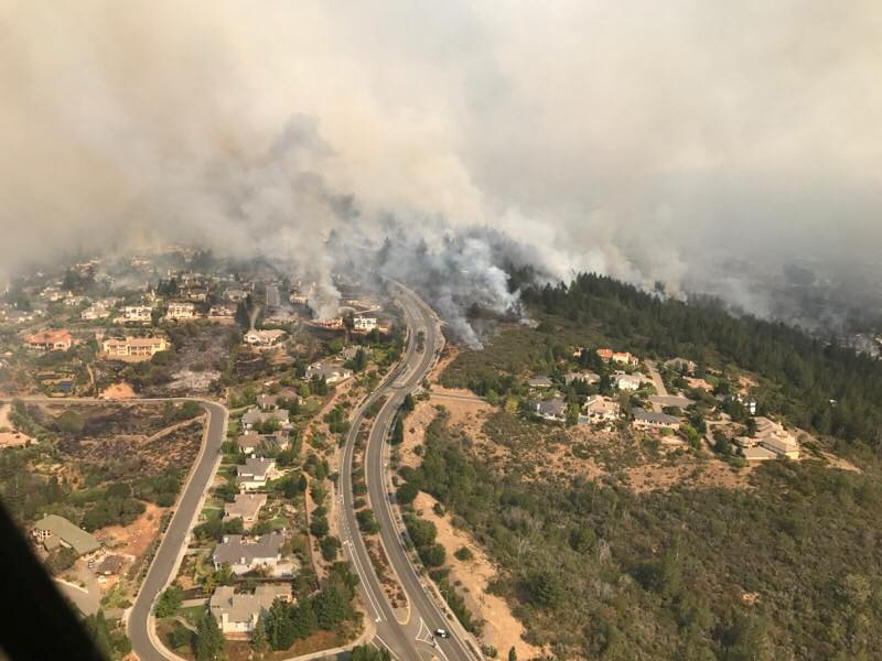 An aerial view of the devastation left behind from the North Bay wildfires, north of San Francisco. (Photo Credit: California Highway Patrol/Golden Gate/Reuters) An aerial view of the devastation left behind from the North Bay wildfires, north of San Francisco. (Photo Credit: California Highway Patrol/Golden Gate/Reuters)