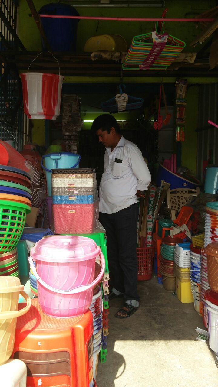 The demand for larger buckets has gone up with the crunch in water supply. (Credit: Vinita Govindarajan) The demand for larger buckets has gone up with the crunch in water supply. (Credit: Vinita Govindarajan)