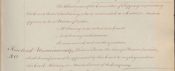 IOR/B/113 p.17 Court Minutes 19 April 1791 IOR/B/113 p.17 Court Minutes 19 April 1791
