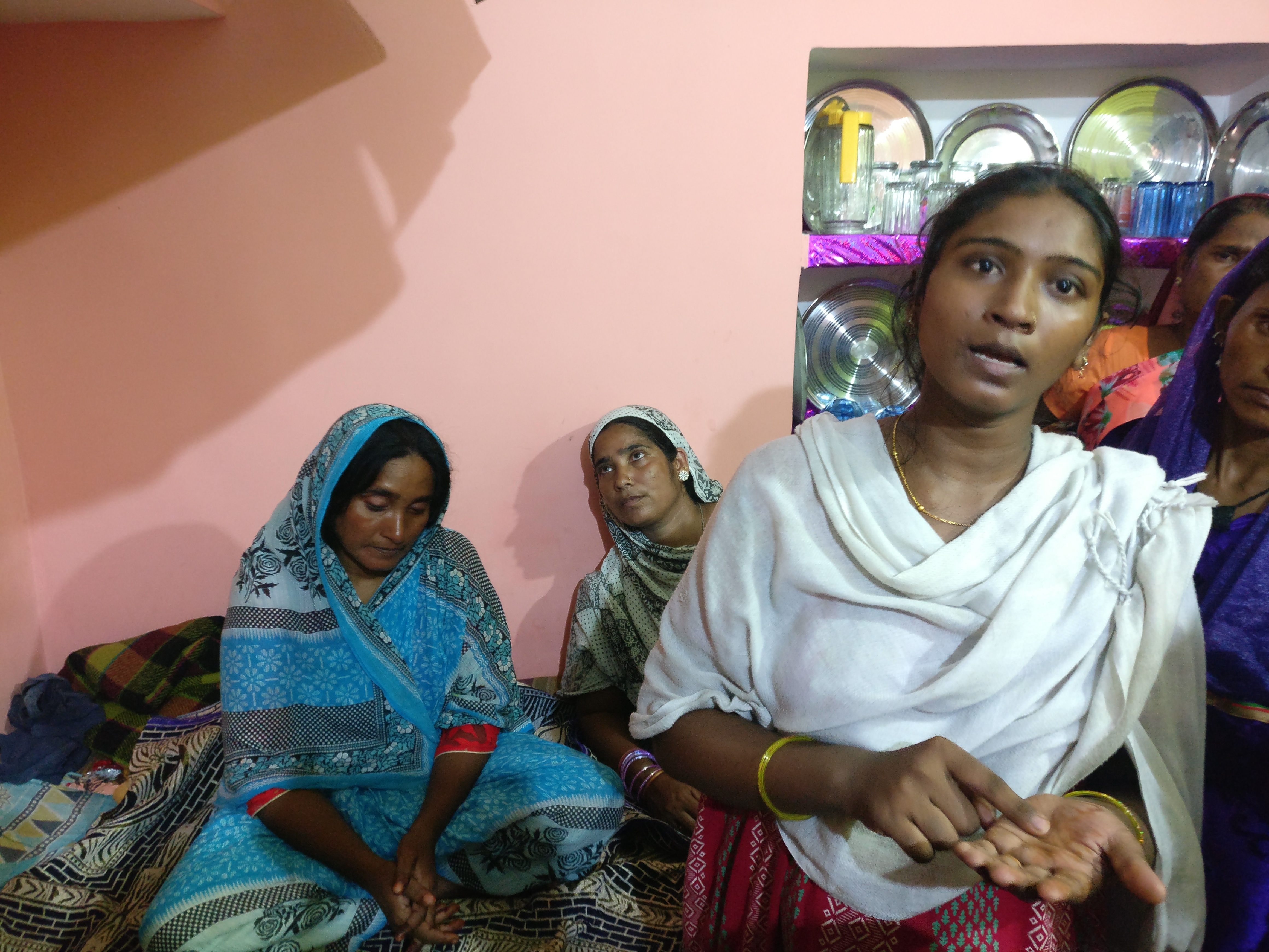 The victim's daughter, Shama Parveen (right) and his wife, Mariam Khatoon. Image: Shoaib Daniyal The victim's daughter, Shama Parveen (right) and his wife, Mariam Khatoon. Image: Shoaib Daniyal