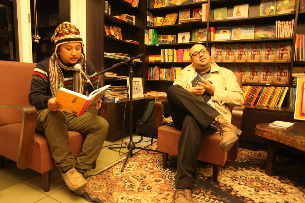 Writers Chetan Raj Shrestha (left) and Prajwal Parajuly Writers Chetan Raj Shrestha (left) and Prajwal Parajuly
