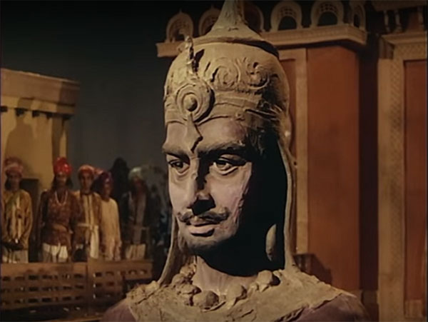 A statue of Ajatashatru.