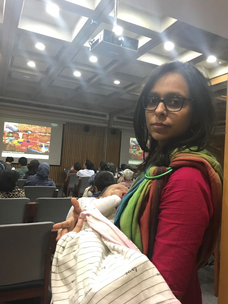 Moulshri Joshi with her son Moulshri Joshi with her son