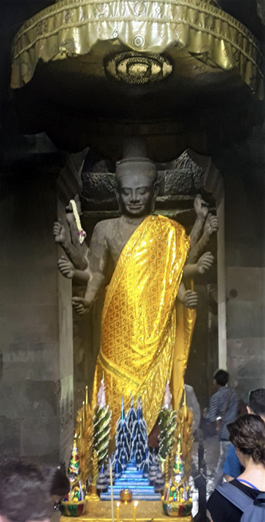 Ashtbhuja Vishnu at Angkor Wat. Photo credit: Selina Sen Ashtbhuja Vishnu at Angkor Wat. Photo credit: Selina Sen
