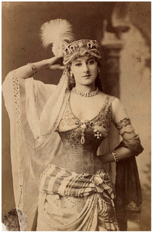 Kate Vaughnin the role of Lalla Rookh at the Novelty Theatre, London. Image credit: William Downey Kate Vaughnin the role of Lalla Rookh at the Novelty Theatre, London. Image credit: William Downey