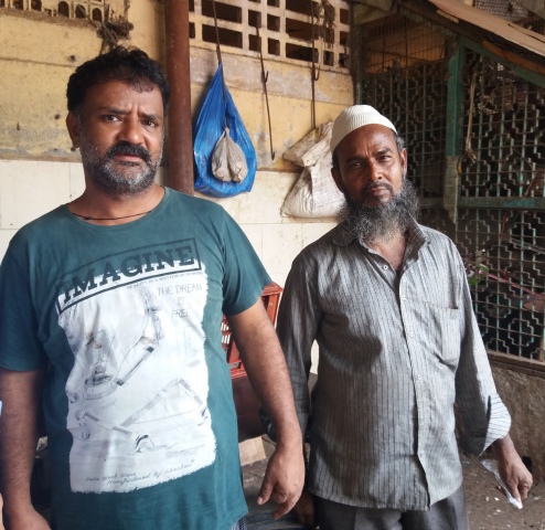 Naeem Qureshi and Murtuza Qureshi in Mumbai's Bandra bazaar. (Photo credit: Aarefa Johari). Naeem Qureshi and Murtuza Qureshi in Mumbai's Bandra bazaar. (Photo credit: Aarefa Johari).