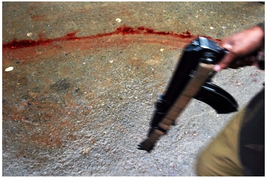 After a fidayeen attack, Srinagar 2005. Credit: Javeed Shah After a fidayeen attack, Srinagar 2005. Credit: Javeed Shah