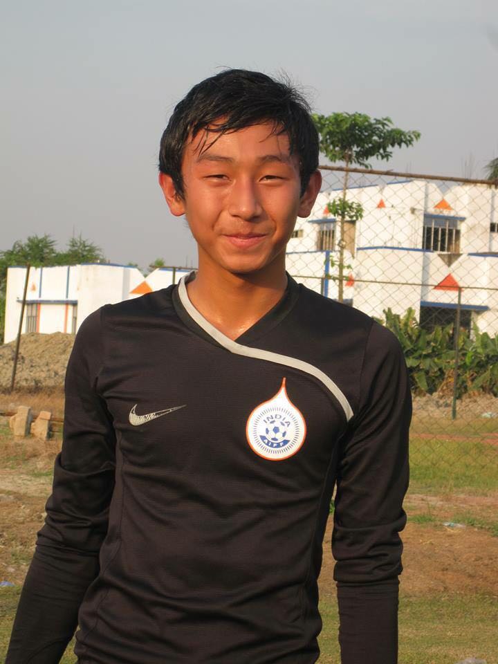 Dheeraj at the AIFF Academy. Image courtesy: Romit Singh Moirangthem Dheeraj at the AIFF Academy. Image courtesy: Romit Singh Moirangthem