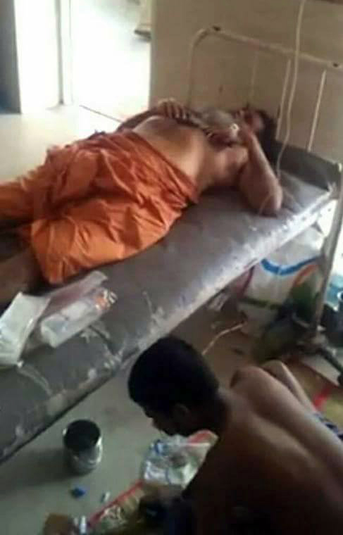 Sreehari in hospital. Sreehari in hospital.