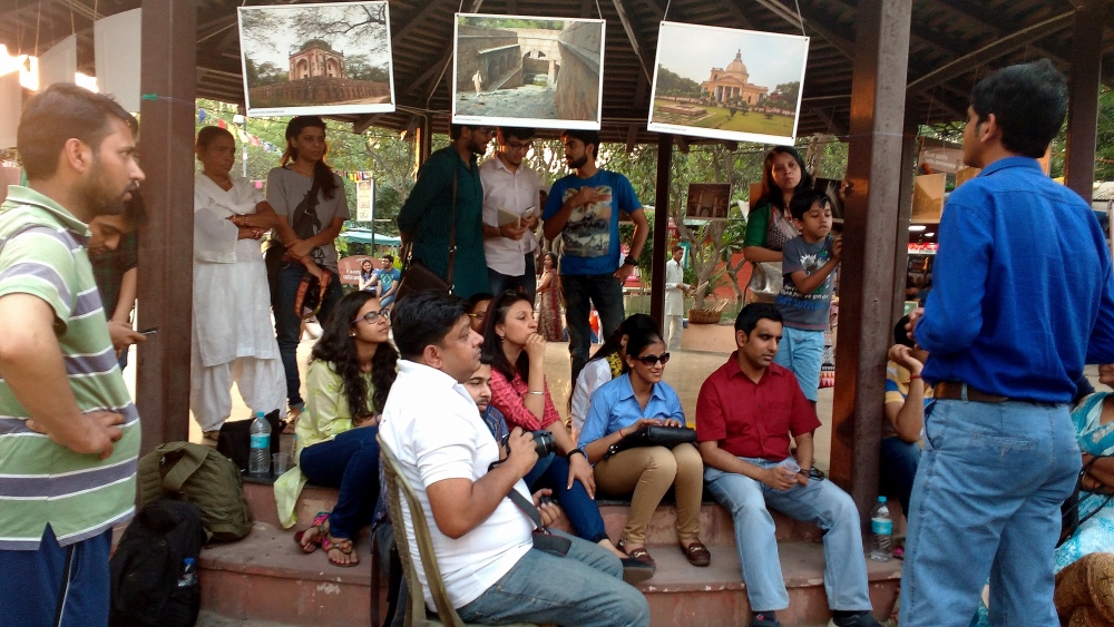 At Planet Abled's Dilli Haat event on Sunday, participants read out poetry and prose they wrote before an appreciative audience. (Photo courtesy: Planet Abled) At Planet Abled's Dilli Haat event on Sunday, participants read out poetry and prose they wrote before an appreciative audience. (Photo courtesy: Planet Abled)