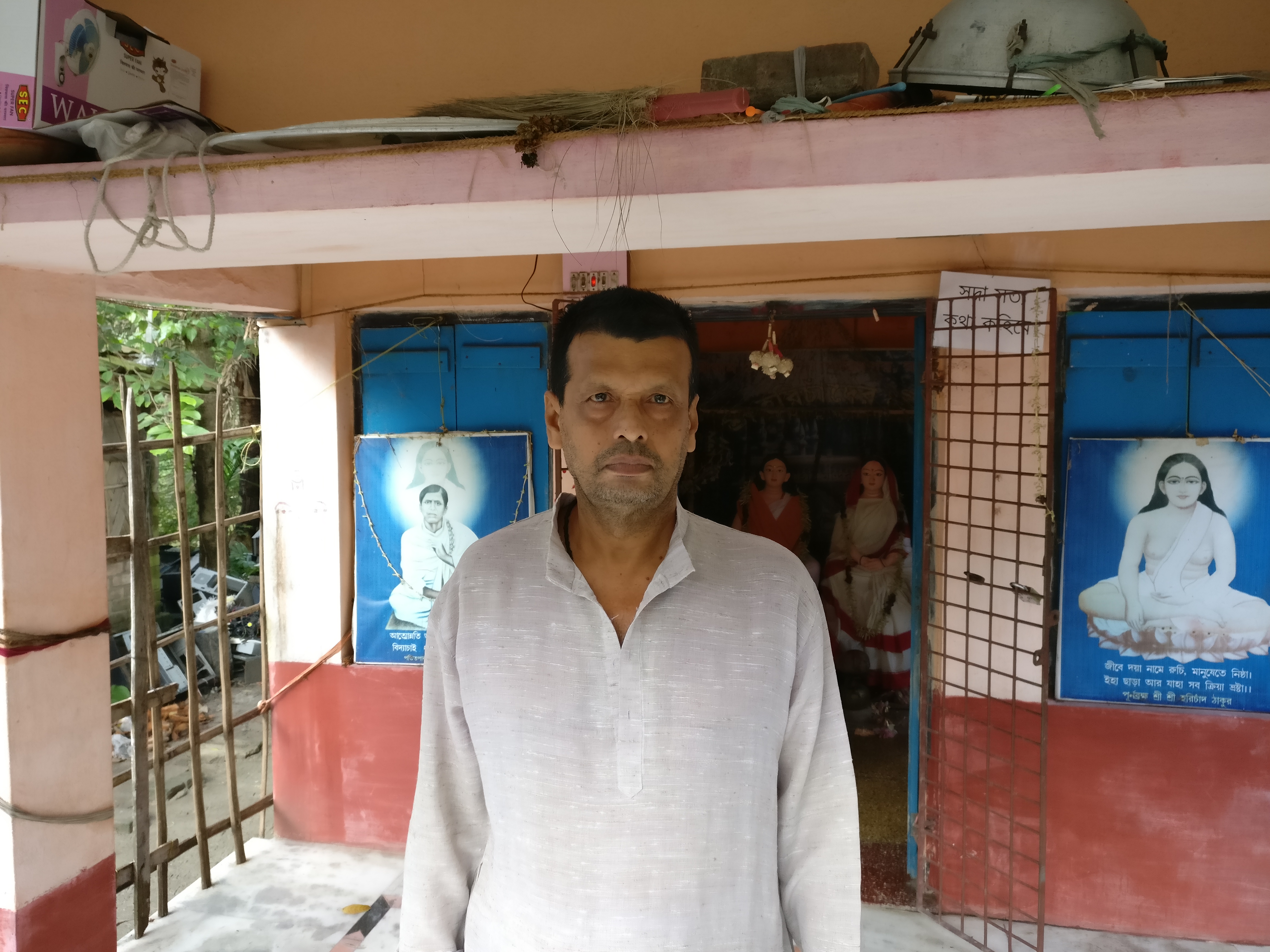 A Matua community leader in Basirhat block, Nikhil Mallik, supports the BJP but is angry at a 2003 amendment by the BJP-led government at the Centre, which denies citizenship to anyone who had crossed the border after 1971. A Matua community leader in Basirhat block, Nikhil Mallik, supports the BJP but is angry at a 2003 amendment by the BJP-led government at the Centre, which denies citizenship to anyone who had crossed the border after 1971.