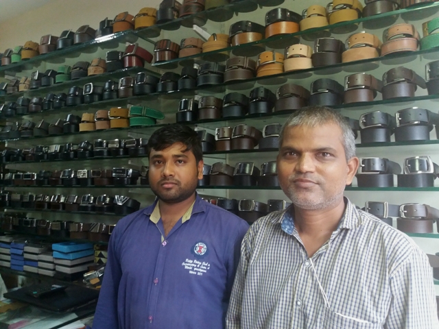 Ashok Jaiswal (right) at his store in Dharavi. Photo: Aarefa Johari Ashok Jaiswal (right) at his store in Dharavi. Photo: Aarefa Johari