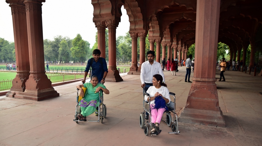 Wheelchair users at Planet Abled’s trip to the Red Fort. (Photo courtesy: Planet Abled) Wheelchair users at Planet Abled’s trip to the Red Fort. (Photo courtesy: Planet Abled)