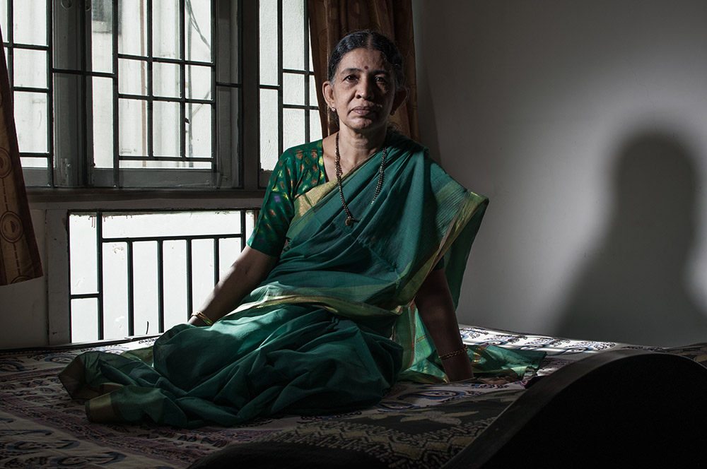 The added responsibilities on Chitra Sundar’s shoulders have taken an immense toll on her mental and physical well-being. Credit: Naveen PM The added responsibilities on Chitra Sundar’s shoulders have taken an immense toll on her mental and physical well-being. Credit: Naveen PM