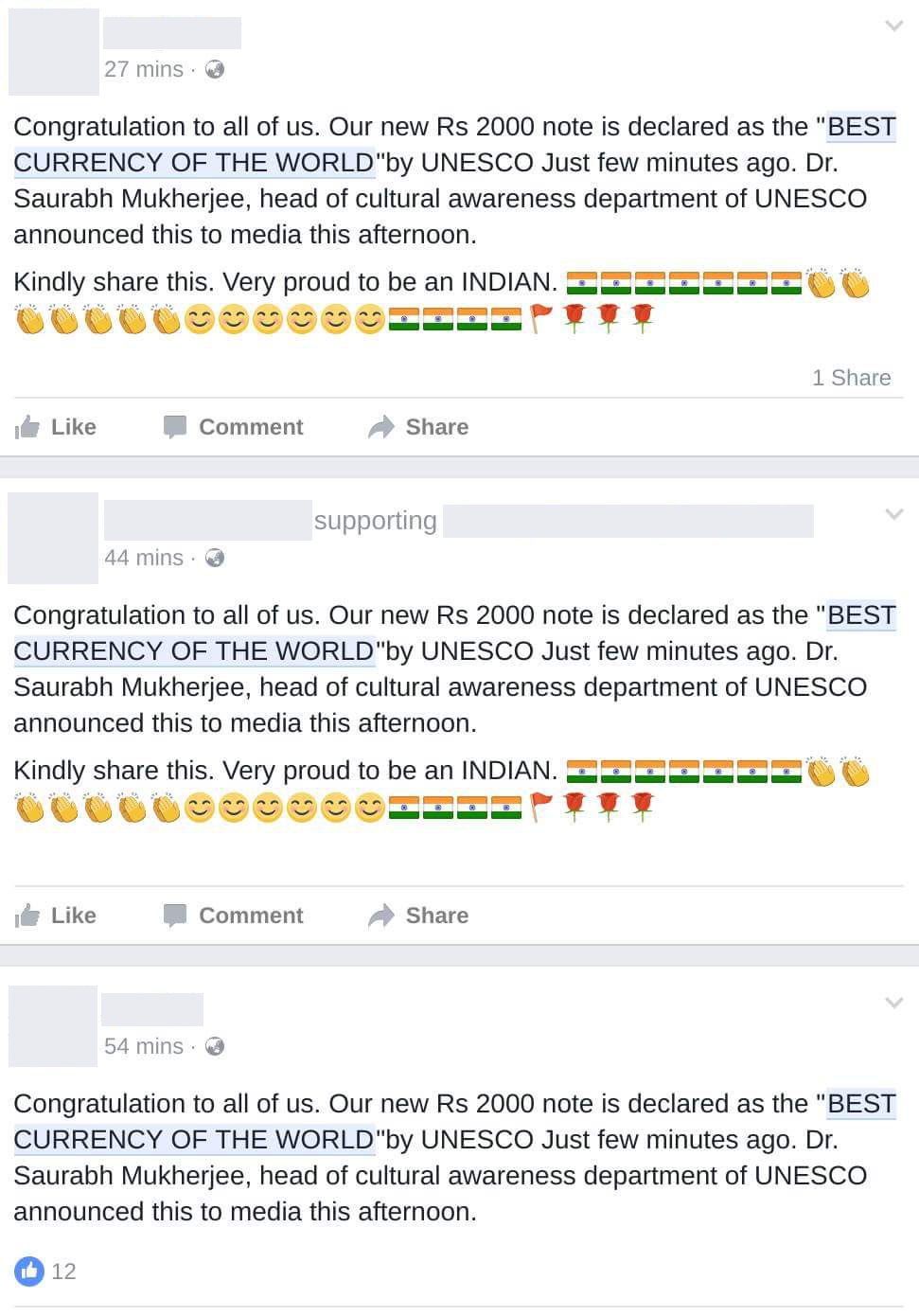 Rumours on Facebook about the new Rs 2,000 note. Rumours on Facebook about the new Rs 2,000 note.