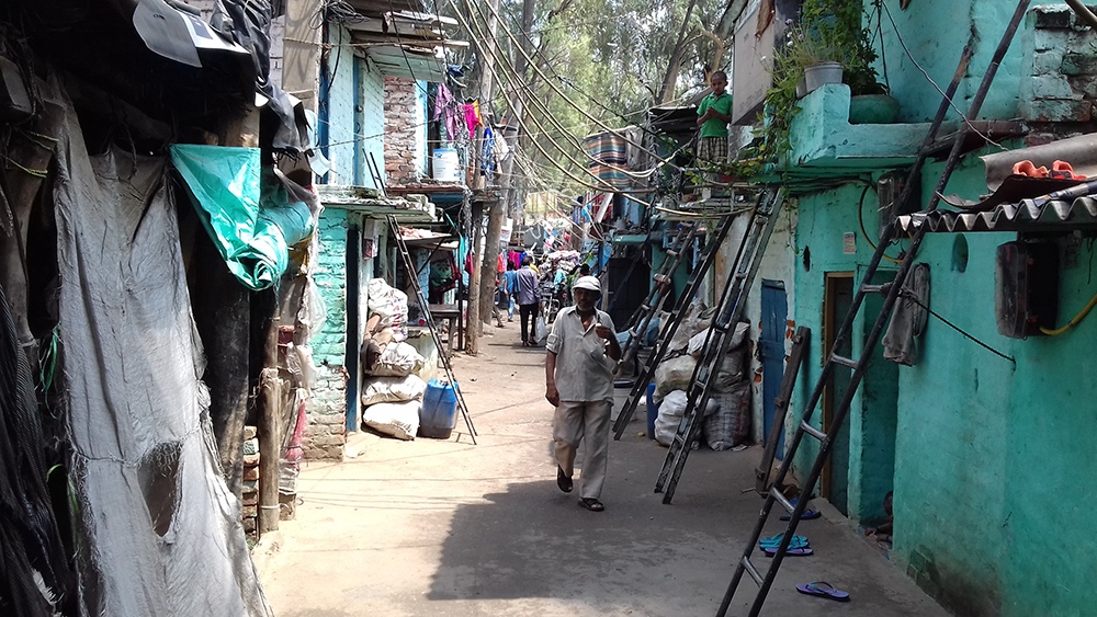 In the Mayapuri slum. (Photo credit: Abhishek Dey). In the Mayapuri slum. (Photo credit: Abhishek Dey).