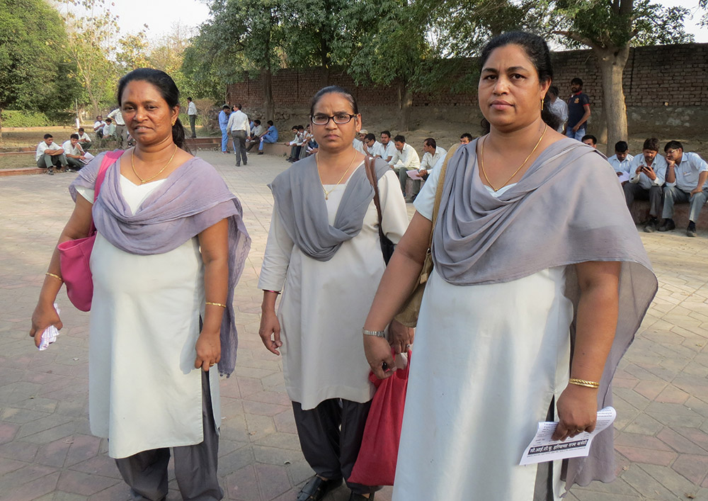 Employees of FCC Rico and other vendor companies expressed solidarity with the 13 convicted Maruti workers. Employees of FCC Rico and other vendor companies expressed solidarity with the 13 convicted Maruti workers.