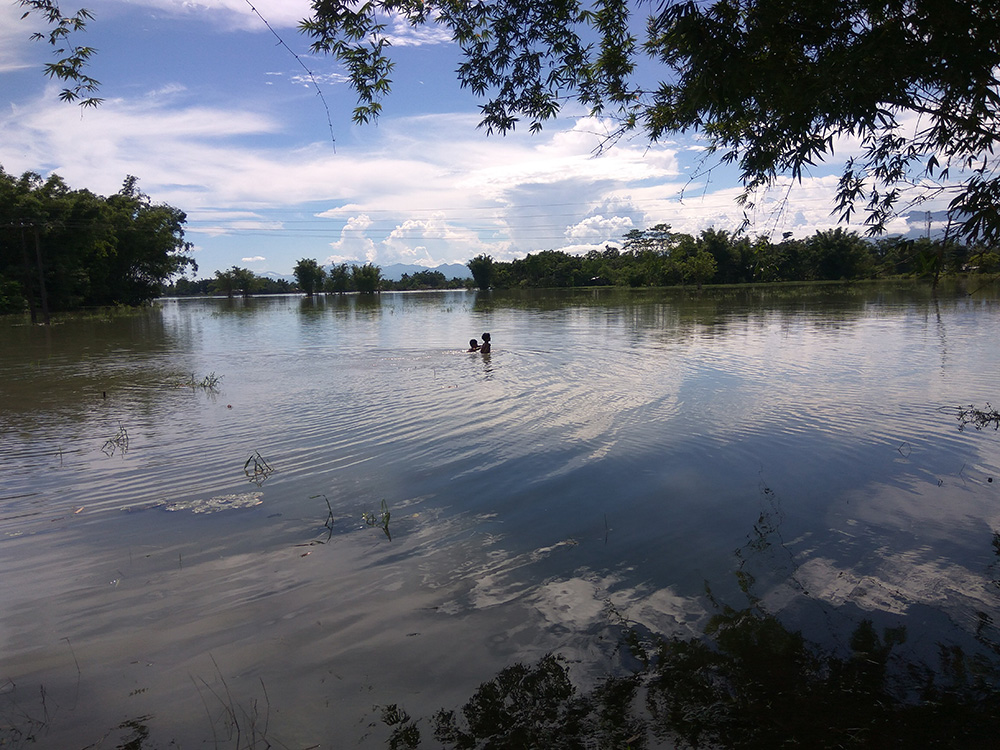 A flood affected area in Bogoleejan. A flood affected area in Bogoleejan.