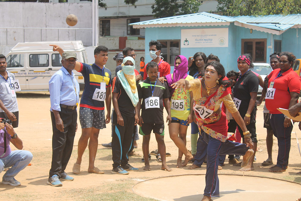 The first-ever transgender sports meet in Thiruvananthapuram. Photo credit: Makepeace Sitlhou The first-ever transgender sports meet in Thiruvananthapuram. Photo credit: Makepeace Sitlhou