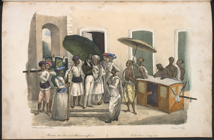 ‘A civilian going out’ from Twenty four plates illustrative of Hindoo and European manners in Bengal (1781.b.18 plate 23) Images Online ‘A civilian going out’ from Twenty four plates illustrative of Hindoo and European manners in Bengal (1781.b.18 plate 23) Images Online