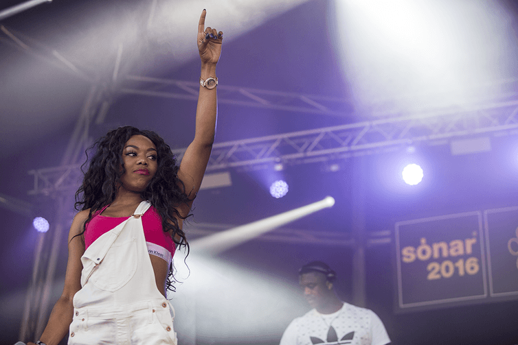 Lady Leshurr at Sónar 2016. scannerFM/Flickr, CC BY Lady Leshurr at Sónar 2016. scannerFM/Flickr, CC BY