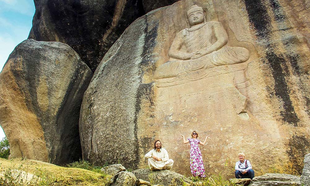 Russian tourists said they were excited to visit the iconic Buddha. Russian tourists said they were excited to visit the iconic Buddha.