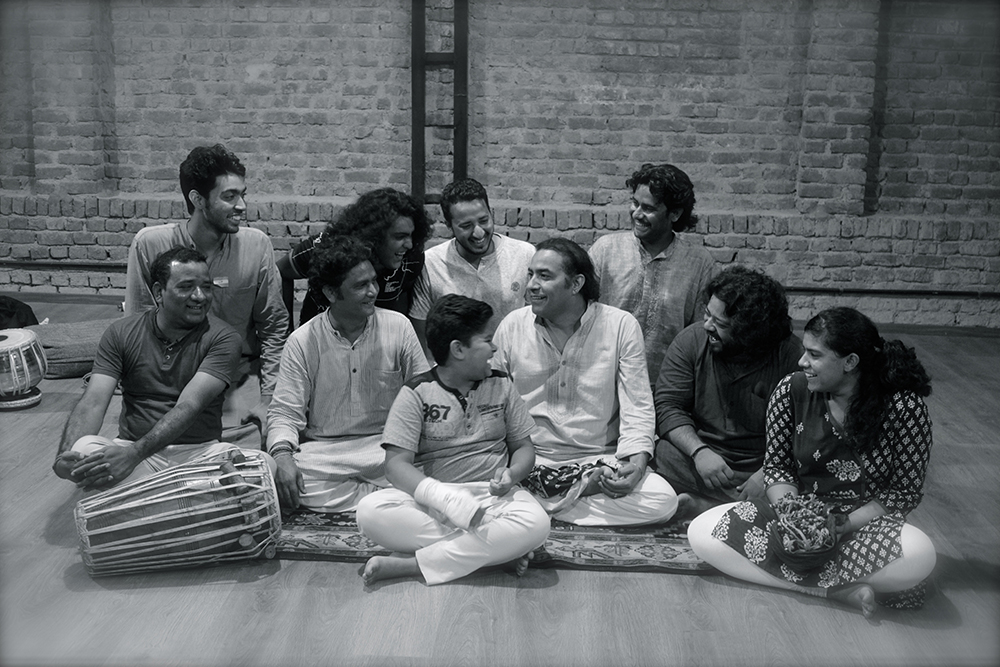 Gangani Family gather for a picture just after rehearsal. Photo credit: Indranjan Banerjee, OddBird Theatre. Gangani Family gather for a picture just after rehearsal. Photo credit: Indranjan Banerjee, OddBird Theatre.