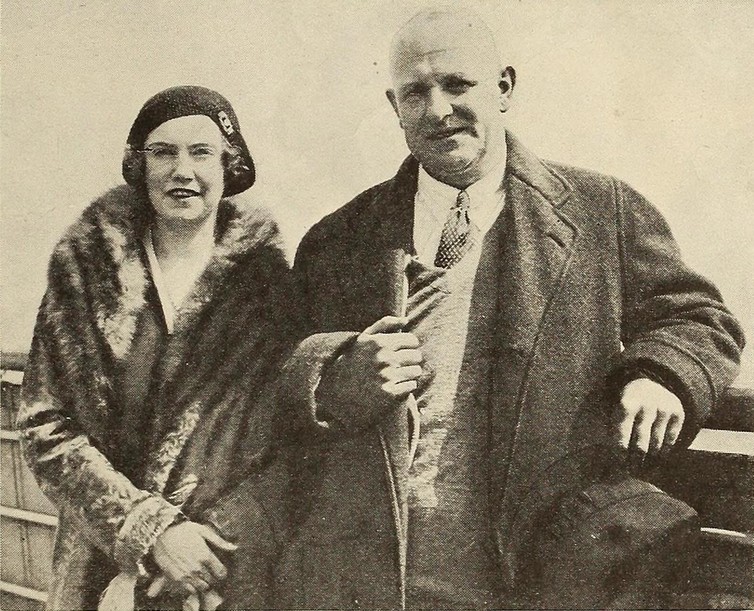 PG Wodehouse with his adopted daughter, Leonora, in 1930. Screenland, August 1930 PG Wodehouse with his adopted daughter, Leonora, in 1930. Screenland, August 1930