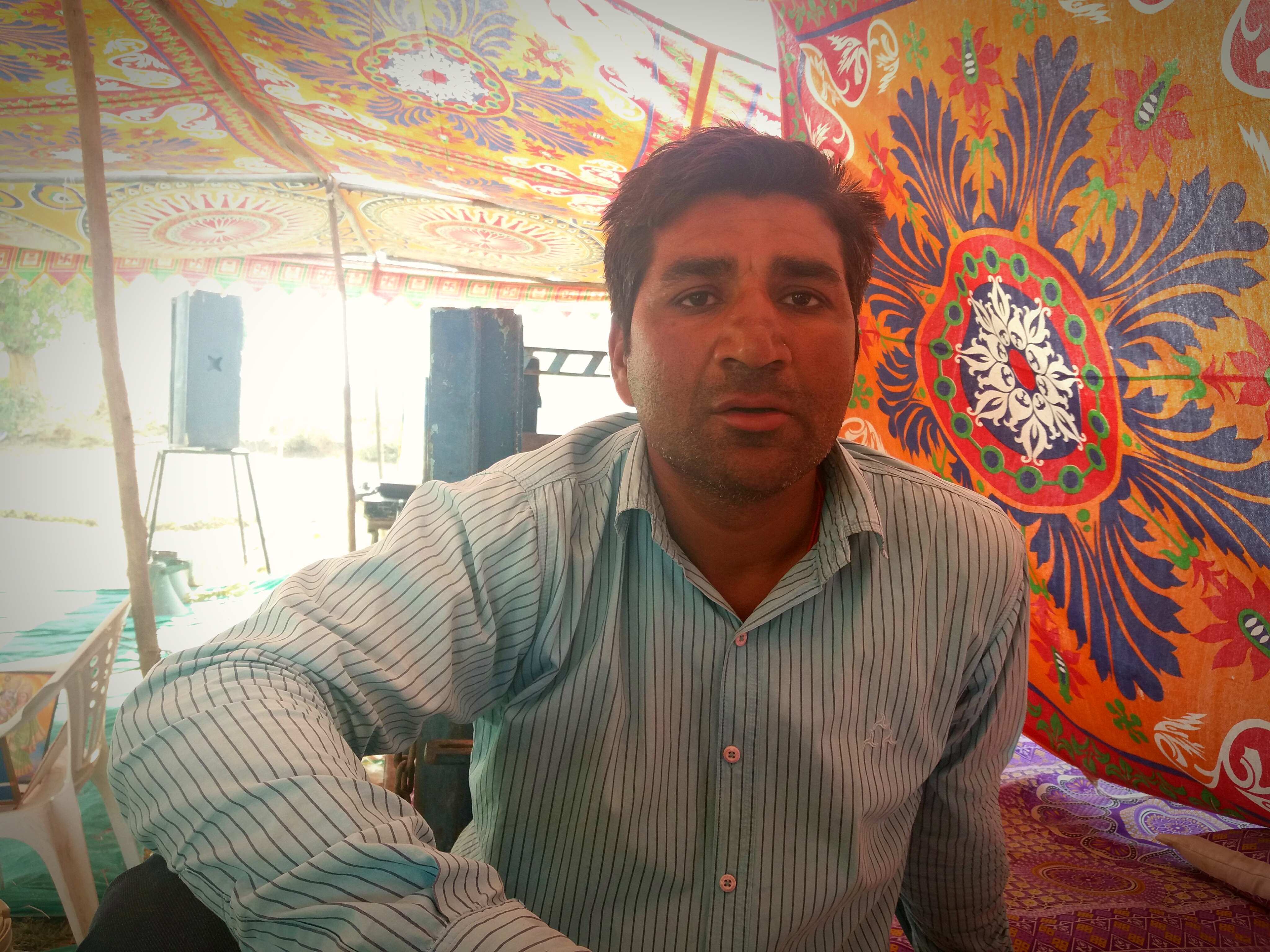 Shailesh Thakkar, one of the 22 farmers arrested in February, says he doubts the government will keep its word on withdrawing cases. (Credit: Aarefa Johari) Shailesh Thakkar, one of the 22 farmers arrested in February, says he doubts the government will keep its word on withdrawing cases. (Credit: Aarefa Johari)