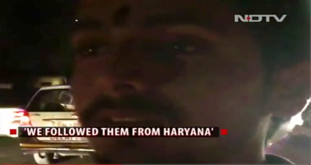 One of the suspected Kalkaji attackers in a videograb. One of the suspected Kalkaji attackers in a videograb.