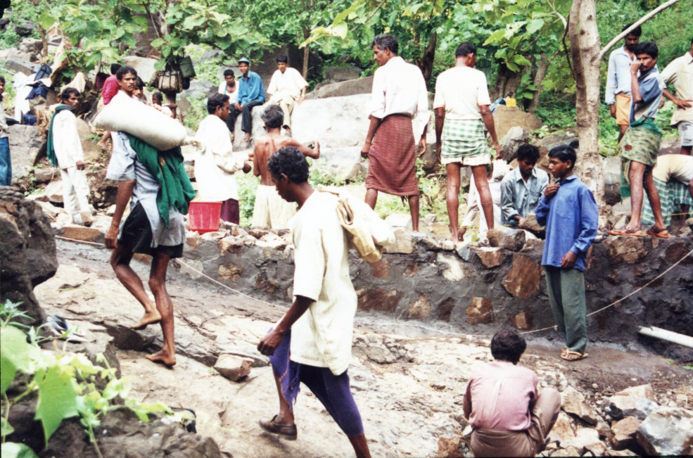 A micro-hydel project being built in an Adivasi village. Photo courtesy: Narmada Bachao Andolan A micro-hydel project being built in an Adivasi village. Photo courtesy: Narmada Bachao Andolan